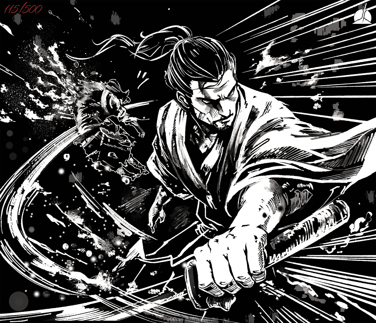 [PRE-ORDER] Musashi Wind - Glass Gaming Mousepad